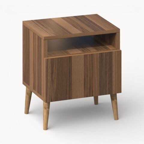 Luce Kapaklı Komodin Ceviz