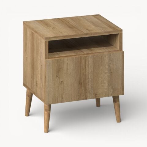 Luce Kapaklı Komodin Meşe