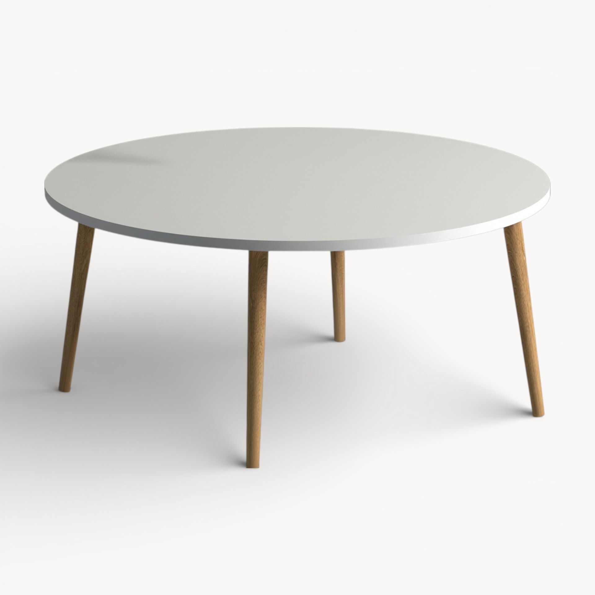 Yuvarlak Ortasehpa Beyaz