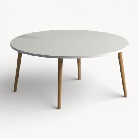 Yuvarlak Ortasehpa Beyaz