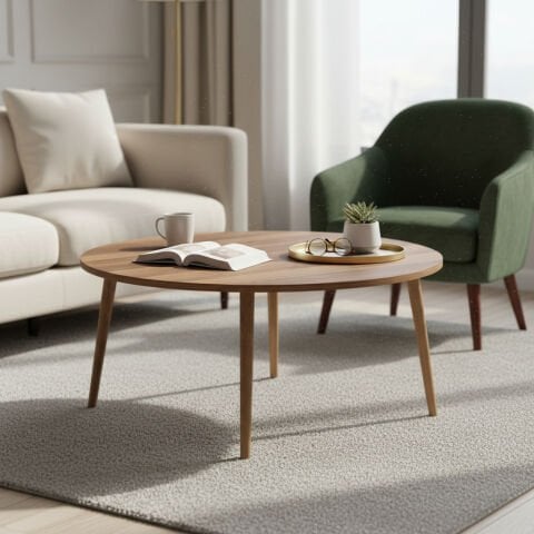 Yuvarlak Ortasehpa Ceviz