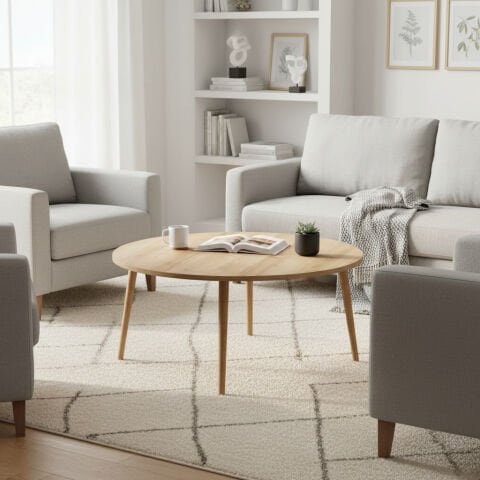 Yuvarlak Ortasehpa Meşe