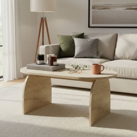 Nala Orta Sehpa Traverten