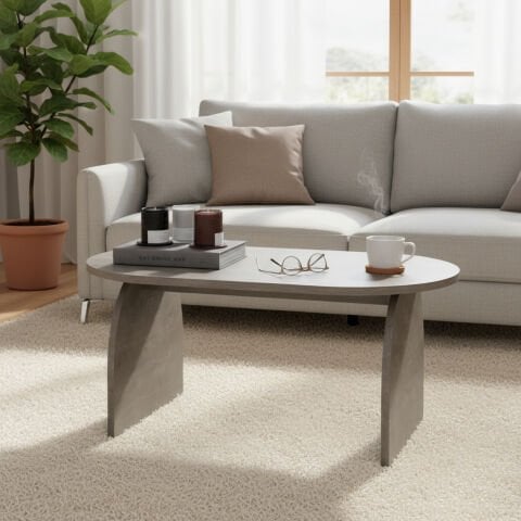 Nala Orta Sehpa Beton Desen