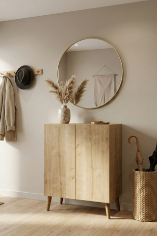 Luce Ayakkabılık Midi Meşe