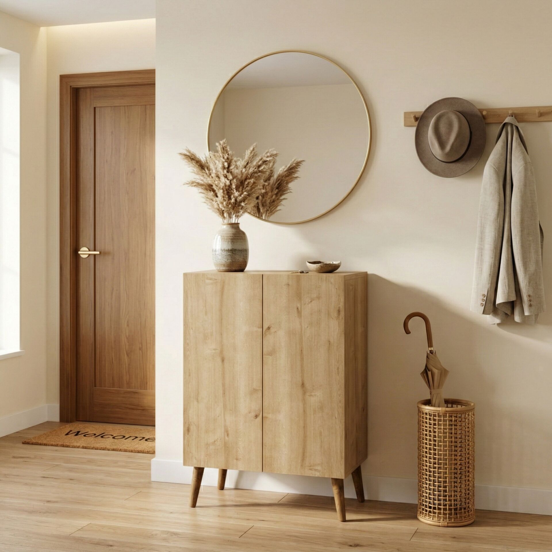 Luce Ayakkabılık Midi Meşe