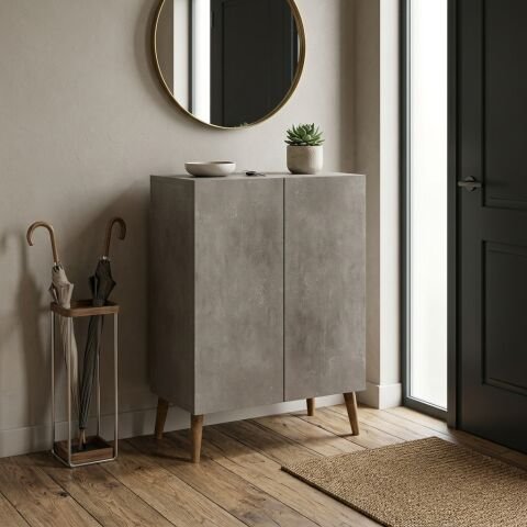 Luce Ayakkabılık Midi Beton Desen