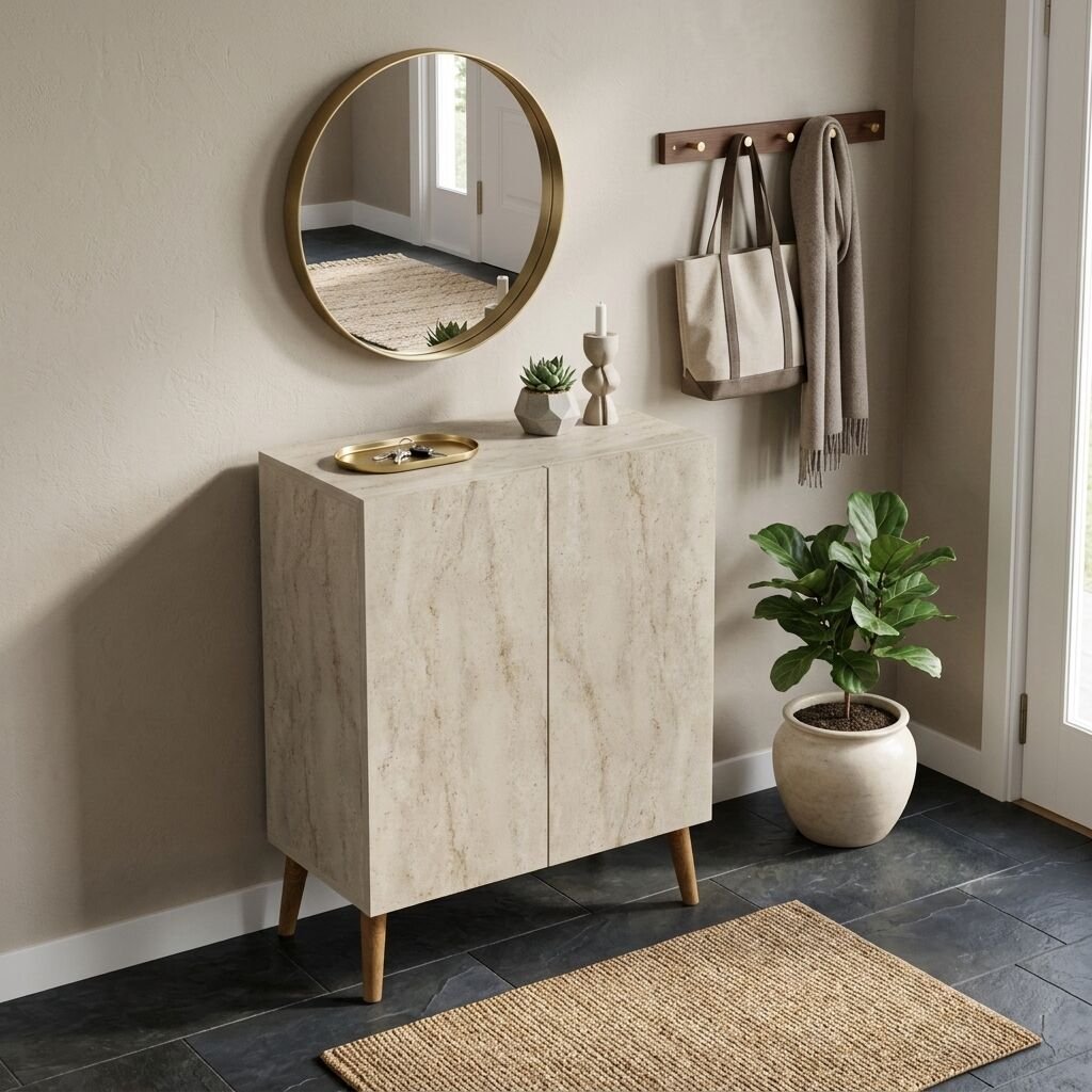 Luce Ayakkabılık Midi Traverten