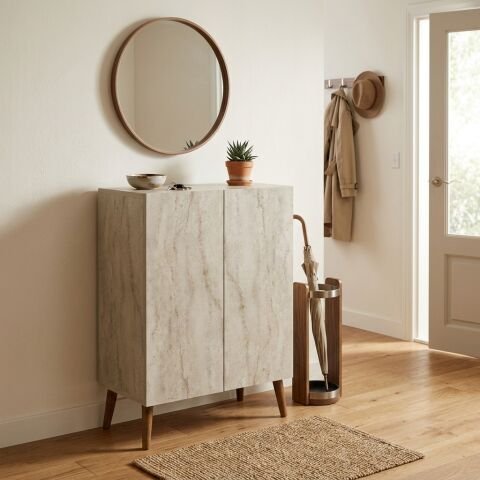 Luce Ayakkabılık Midi Traverten