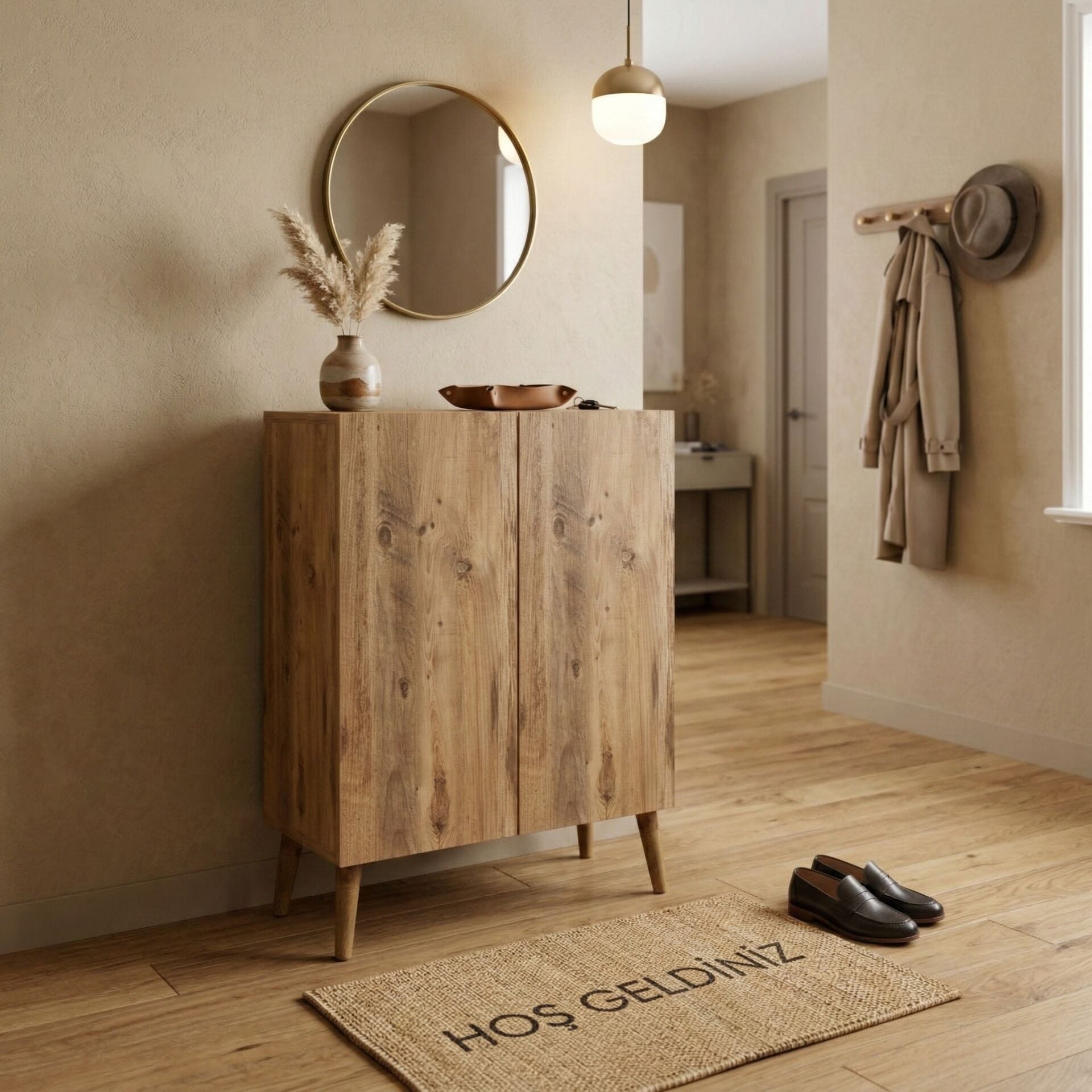 Luce Ayakkabılık Midi Atlantik Çam