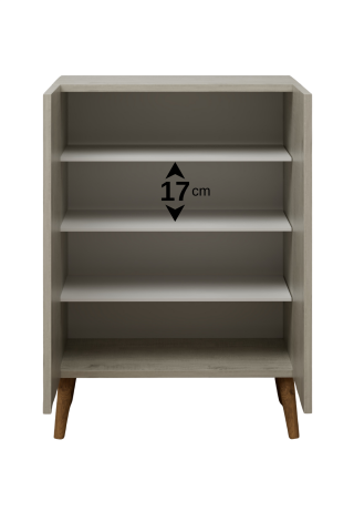 Luce Ayakkabılık Midi Lizbon Ahşap Beyaz