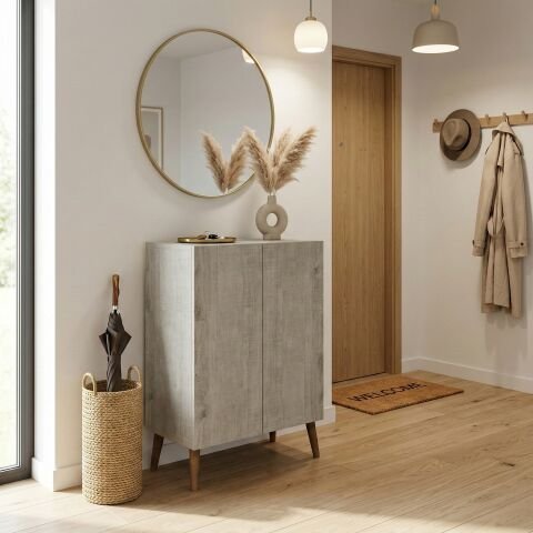 Luce Ayakkabılık Midi Lizbon Ahşap Beyaz