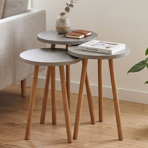 Roma Zigon Sehpa Beton Desen