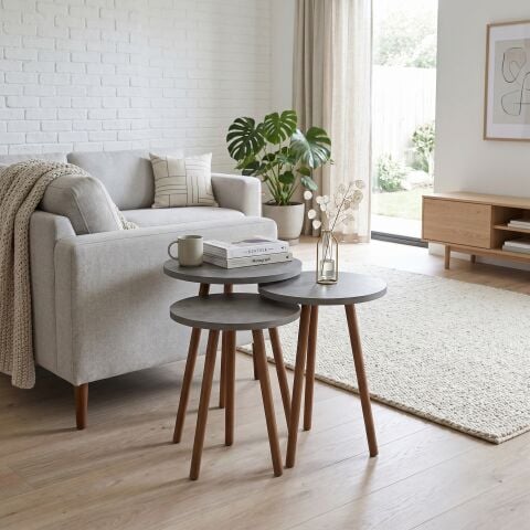 Roma Zigon Sehpa Beton Desen