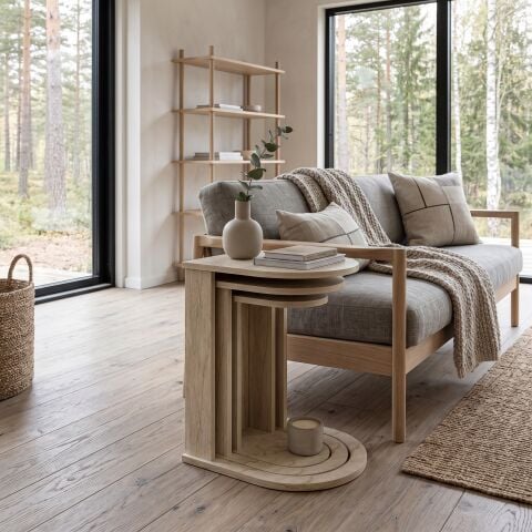 Loop  Zigon Sehpa Traverten