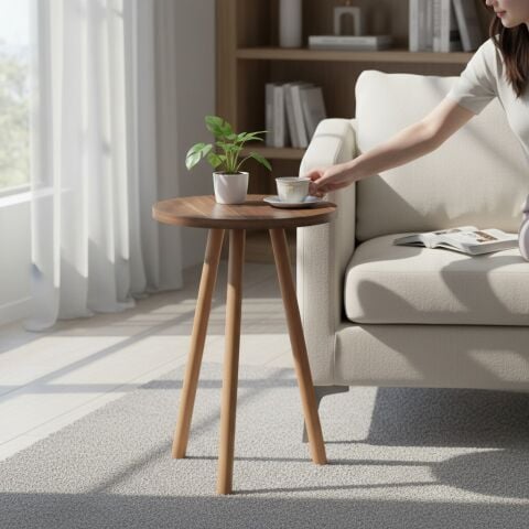 Soul Orta Sehpa & Zigon Sehpa Seti Ceviz