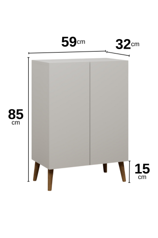 Luce Ayakkabılık Midi Beyaz