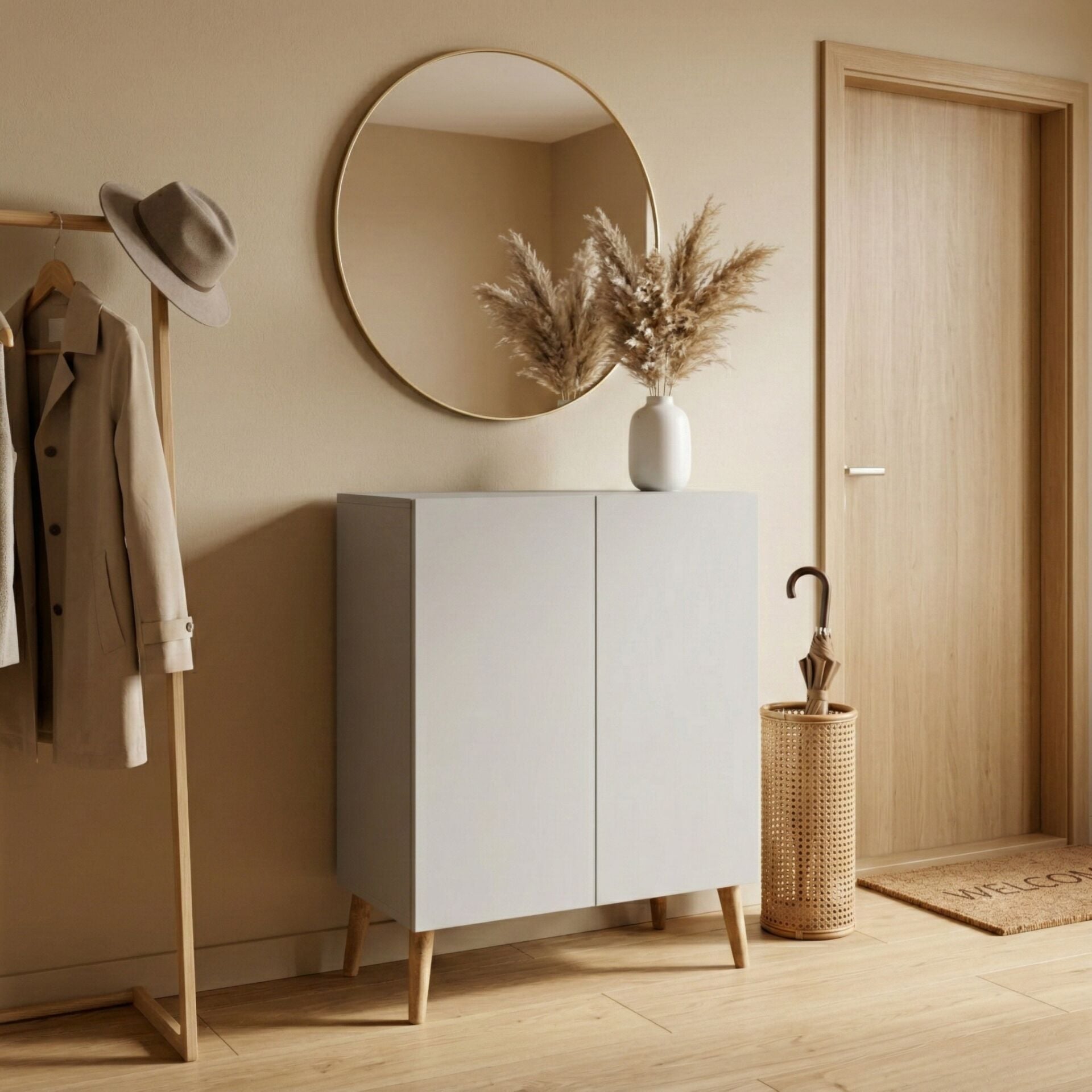 Luce Ayakkabılık Midi Beyaz