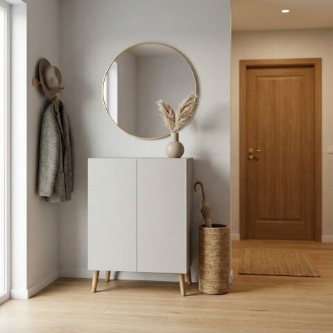 Luce Ayakkabılık Midi Beyaz