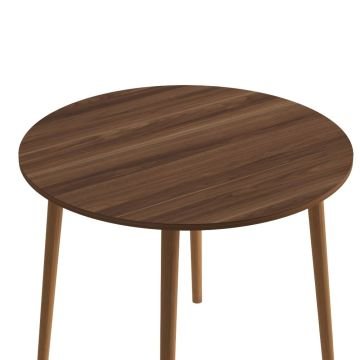 Yuvarlak Mutfak Masası 90x90cm Ceviz