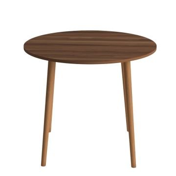Yuvarlak Mutfak Masası 90x90cm Ceviz