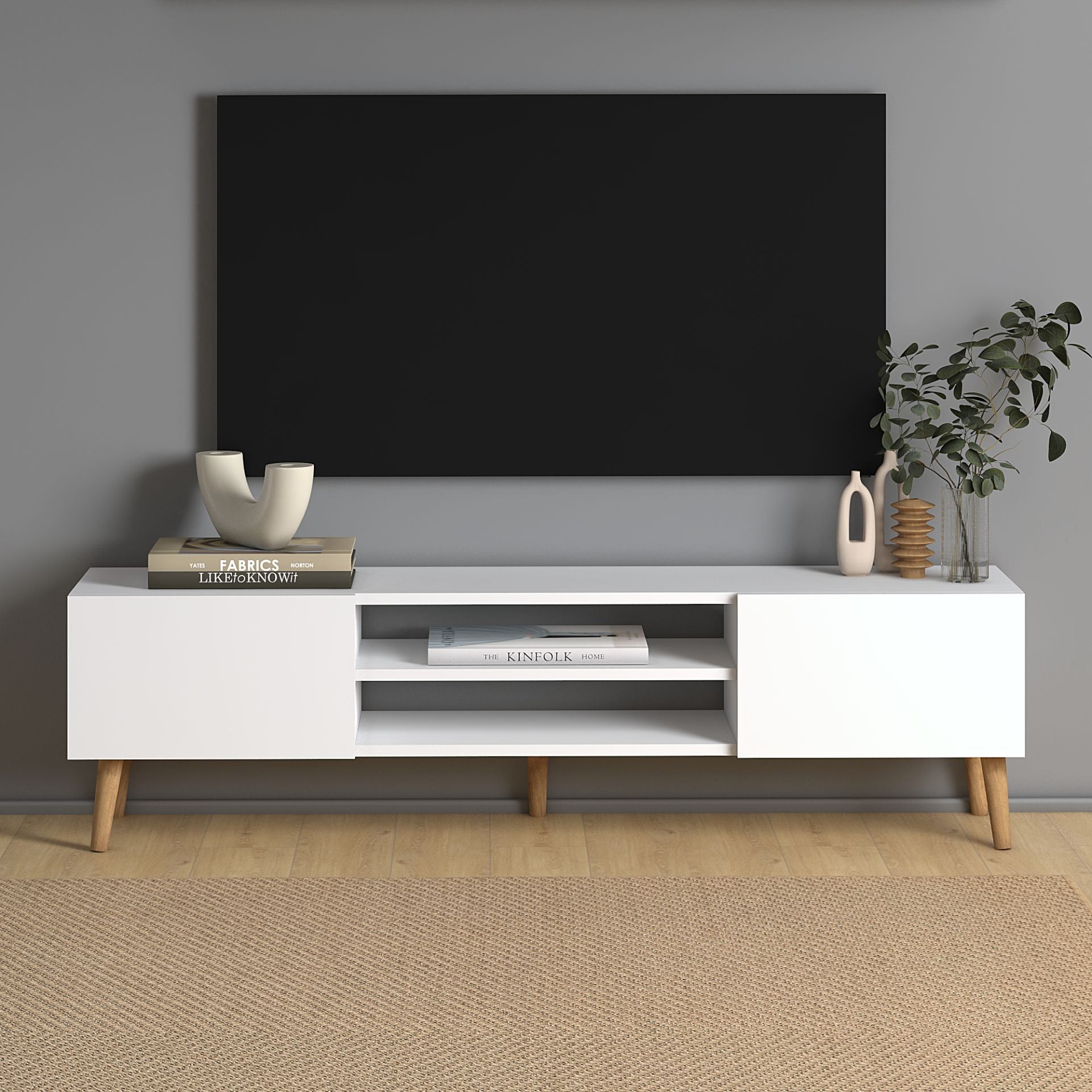 Plane Tv Ünitesi 150cm Beyaz