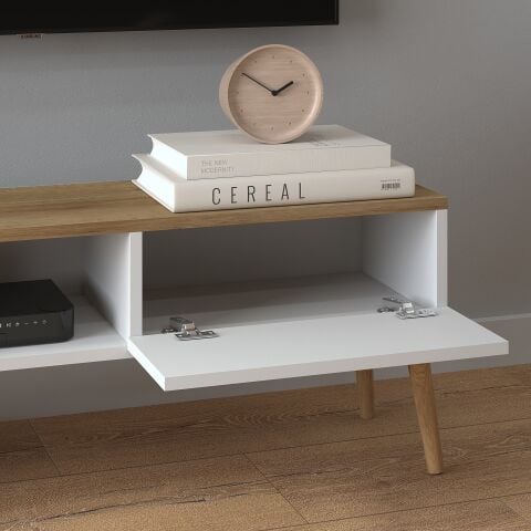 Atlantis Tv Ünitesi 150cm Beyaz-Meşe