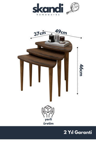Bolero Zigon Sehpa Ceviz