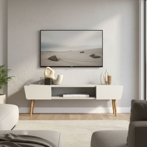 Butterfly Tv Sehpası 120cm Beyaz