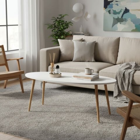 Orbit Orta Sehpa Beyaz