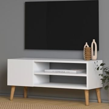 Porto Tv Sehpası 90cm Beyaz