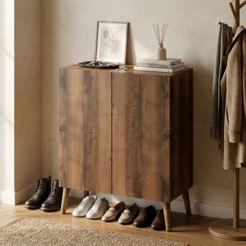 Luce Ayakkabılık Midi Ceviz