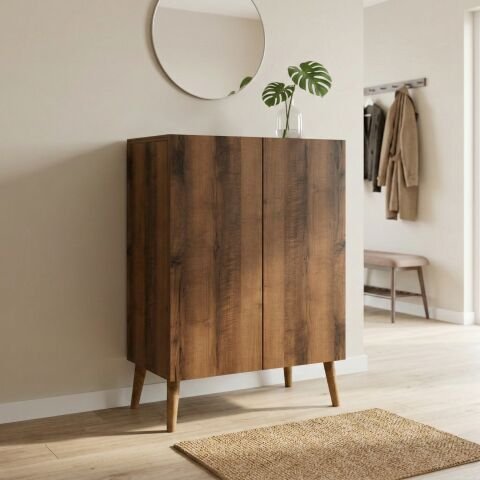 Luce Ayakkabılık Midi Ceviz