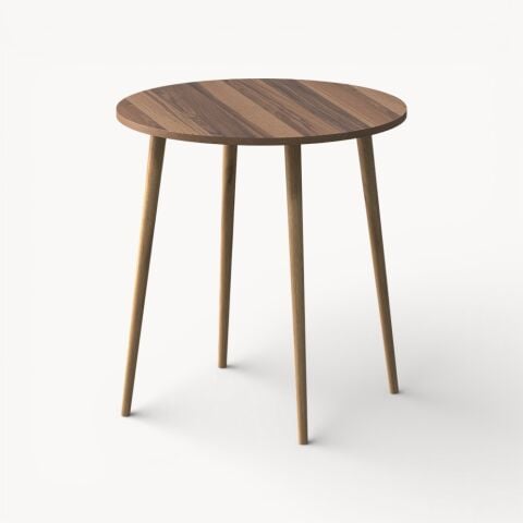 Yuvarlak Mutfak Masası 70x70cm Ceviz