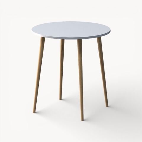 Yuvarlak Mutfak Masası 70x70cm Beyaz