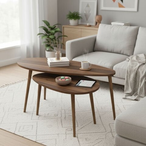 Egg Orta Sehpa Ceviz