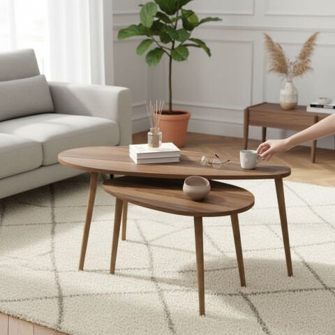 Egg Orta Sehpa Ceviz