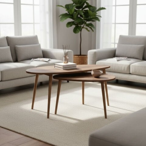 Egg Orta Sehpa Ceviz