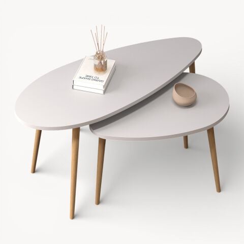 Egg Orta Sehpa Beyaz