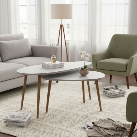 Egg Orta Sehpa Beyaz