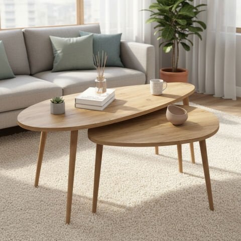 Egg Orta Sehpa Meşe