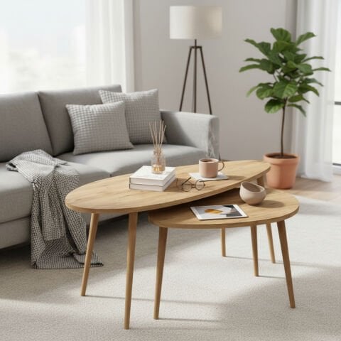 Egg Orta Sehpa Meşe