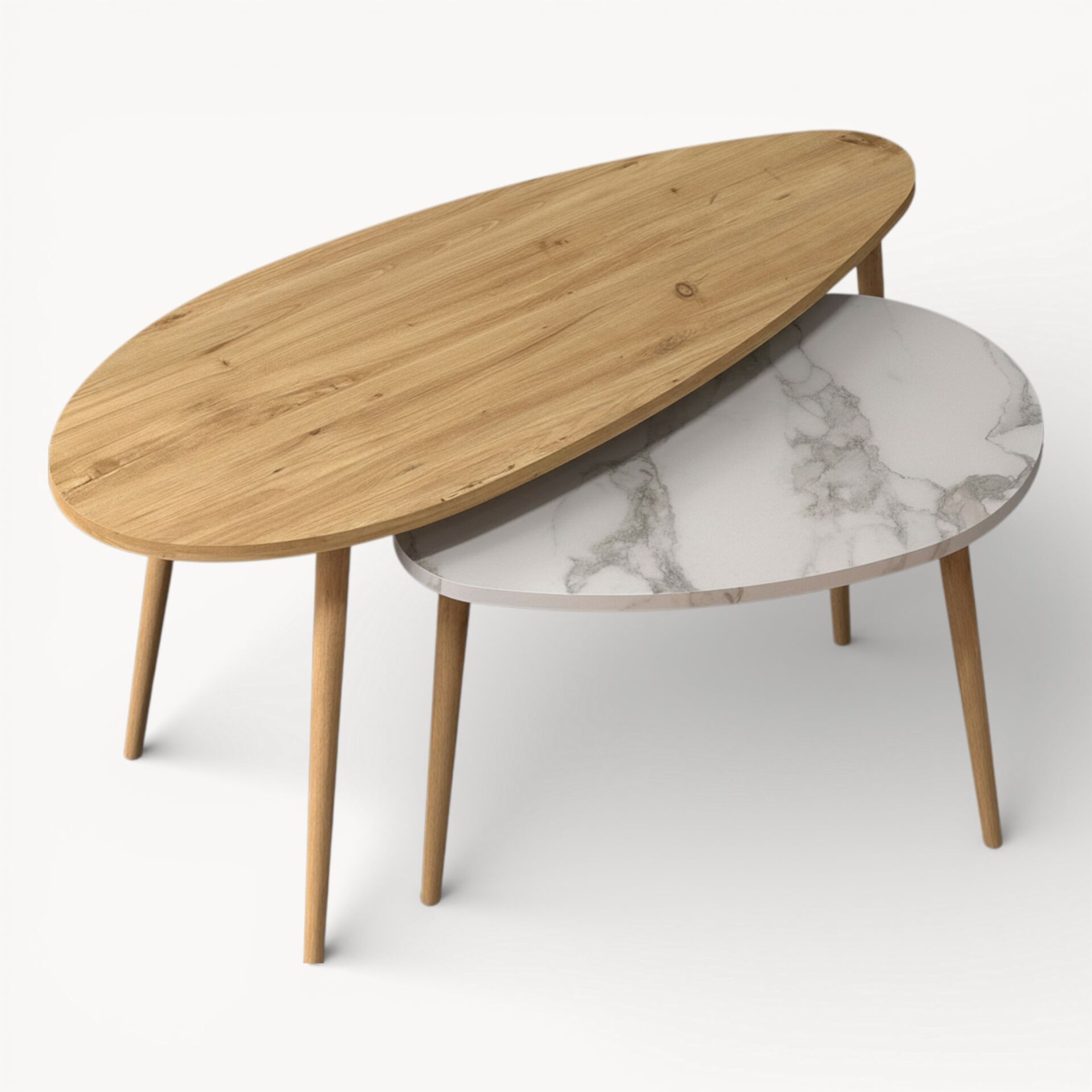 Egg Orta Sehpa Meşe Efes