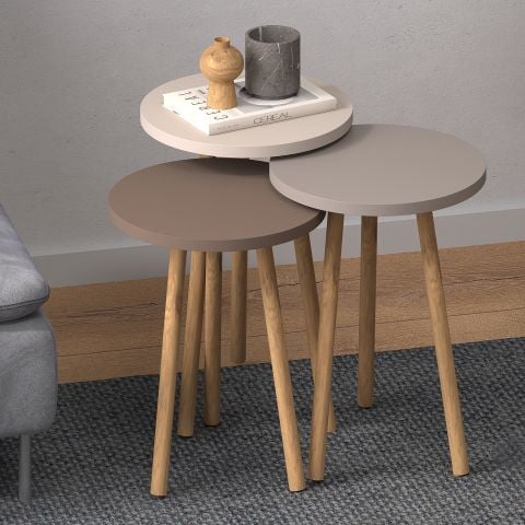 Roma Zigon Sehpa Krem Cappuccino Krem