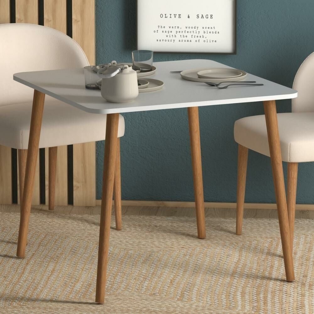 Kare Mutfak Masası 90x90cm Beyaz