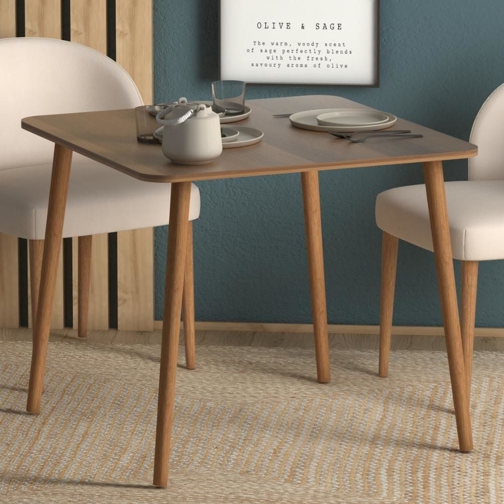Kare Mutfak Masası 90x90cm Ceviz