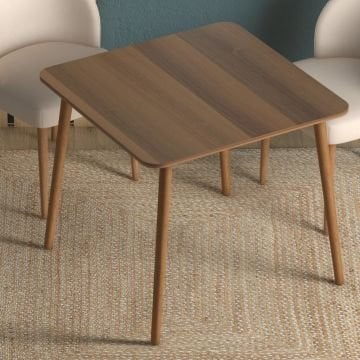 Kare Mutfak Masası 90x90cm Ceviz