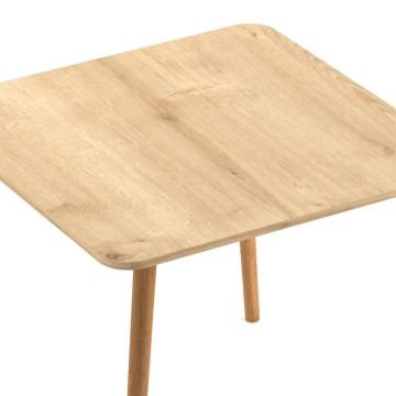 Kare Mutfak Masası 90x90cm Meşe