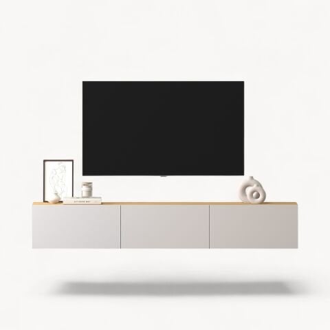 Palm Tv Ünitesi 180cm Beyaz Meşe