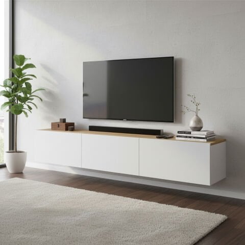 Palm Tv Ünitesi 180cm Beyaz Meşe